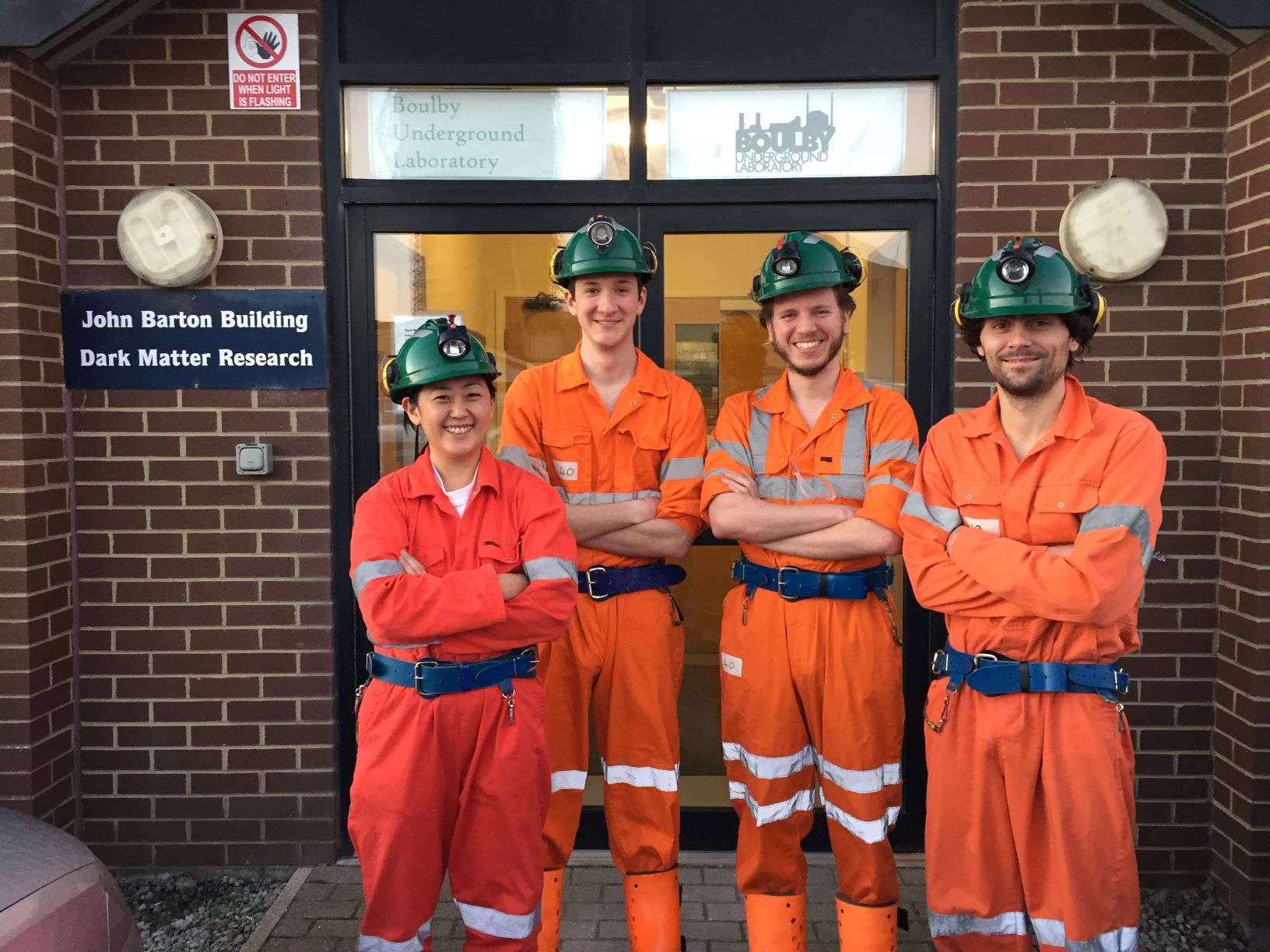 DM-Ice group outside the Boulby Underground Lab building